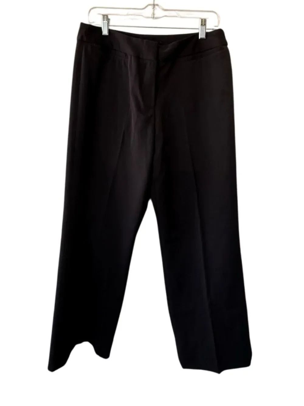 Rafaella Black Womens Dress Pants  Straight Leg Trousers SZ 10